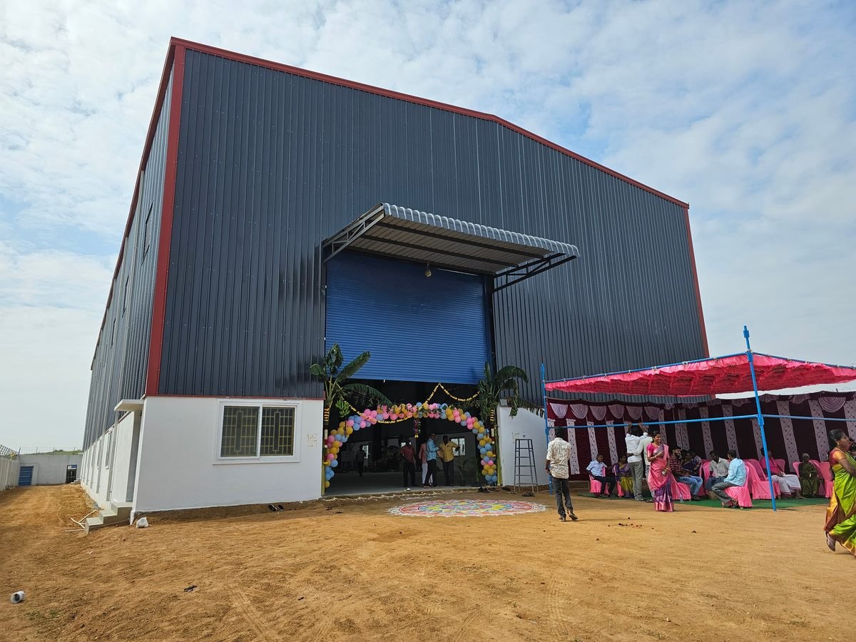 Hyma Engineering pre-engineered industrial building on inauguration day